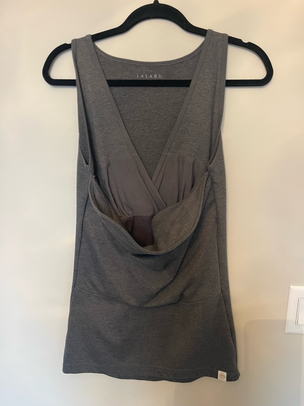LALABU Gray Nursing & Maternity Tank Top